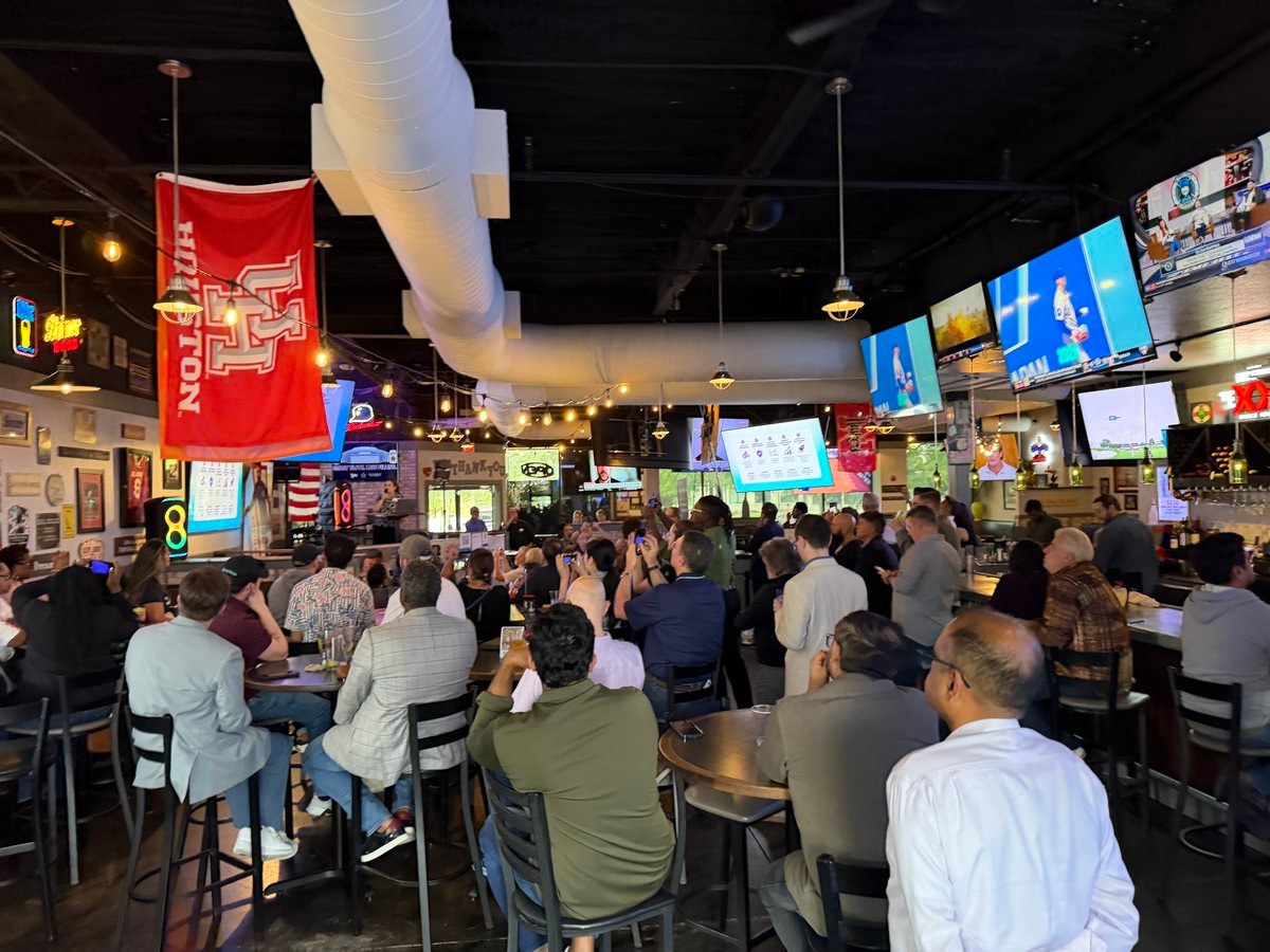 Speaker and audience at a Mind & Machine DFW event